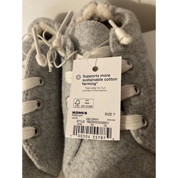 NWT Women's SO Redwood Grey Sneakers Size 7 Memory Foam Super Comfy - Picture 4 of 7